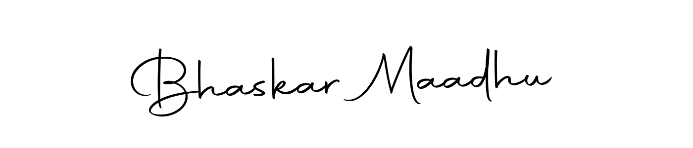You should practise on your own different ways (Autography-DOLnW) to write your name (Bhaskar Maadhu) in signature. don't let someone else do it for you. Bhaskar Maadhu signature style 10 images and pictures png