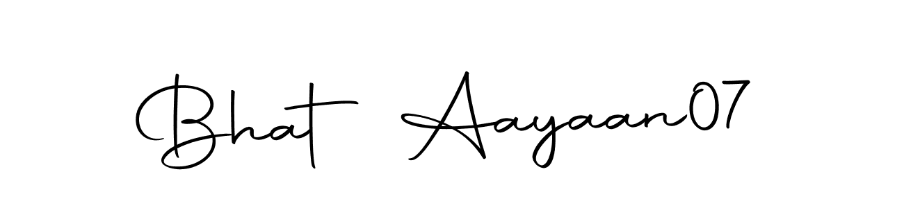 Also we have Bhat Aayaan07 name is the best signature style. Create professional handwritten signature collection using Autography-DOLnW autograph style. Bhat Aayaan07 signature style 10 images and pictures png