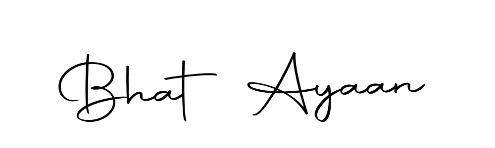 How to make Bhat Ayaan name signature. Use Autography-DOLnW style for creating short signs online. This is the latest handwritten sign. Bhat Ayaan signature style 10 images and pictures png