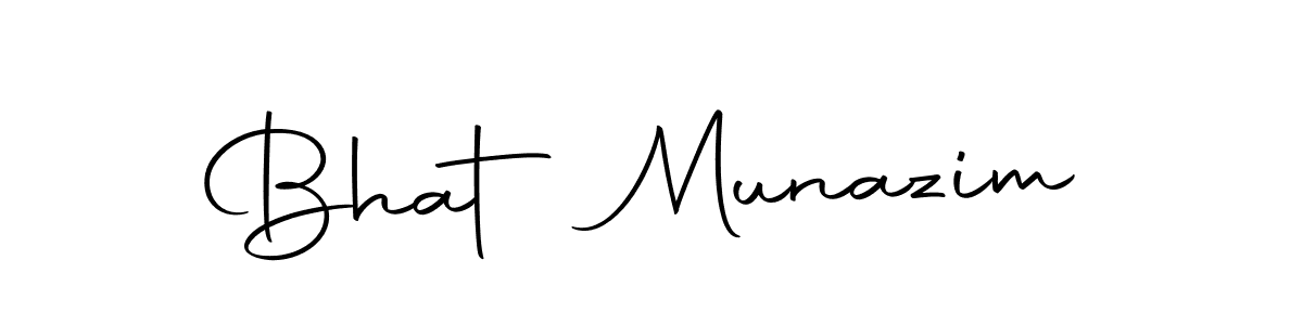 Autography-DOLnW is a professional signature style that is perfect for those who want to add a touch of class to their signature. It is also a great choice for those who want to make their signature more unique. Get Bhat Munazim name to fancy signature for free. Bhat Munazim signature style 10 images and pictures png