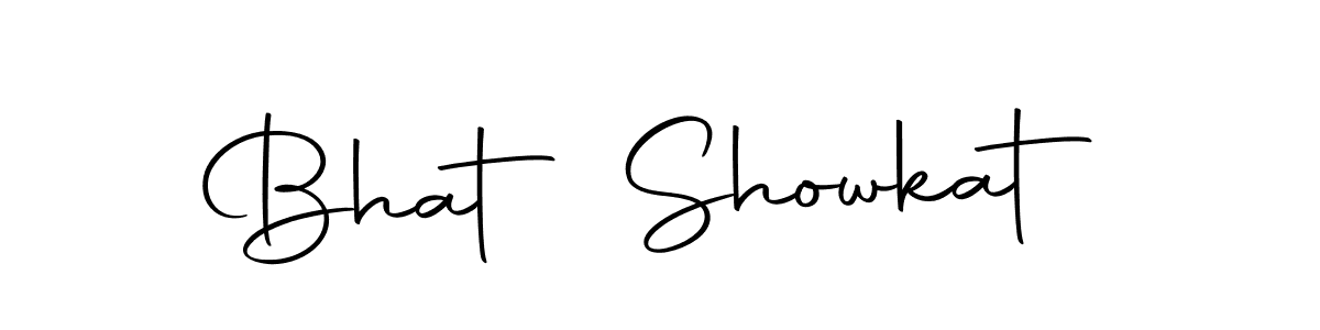 Bhat Showkat stylish signature style. Best Handwritten Sign (Autography-DOLnW) for my name. Handwritten Signature Collection Ideas for my name Bhat Showkat. Bhat Showkat signature style 10 images and pictures png