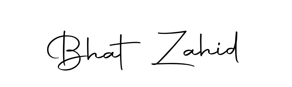 You should practise on your own different ways (Autography-DOLnW) to write your name (Bhat Zahid) in signature. don't let someone else do it for you. Bhat Zahid signature style 10 images and pictures png