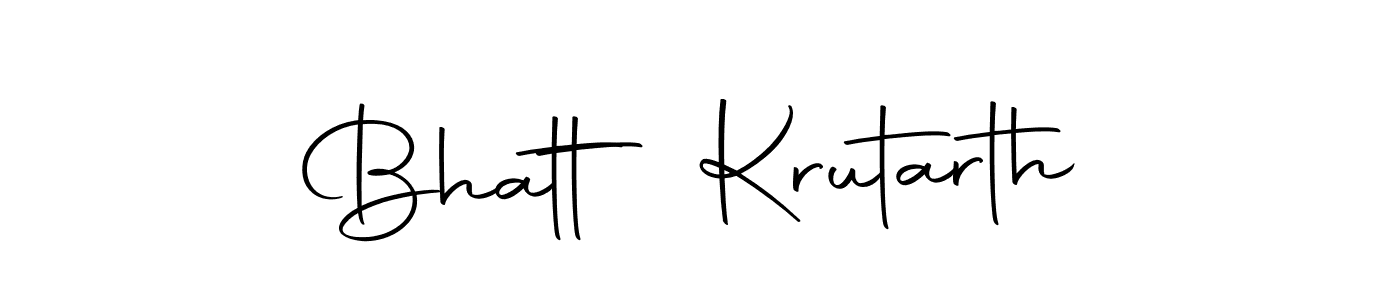 Also You can easily find your signature by using the search form. We will create Bhatt Krutarth name handwritten signature images for you free of cost using Autography-DOLnW sign style. Bhatt Krutarth signature style 10 images and pictures png