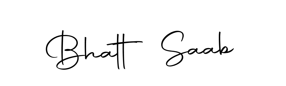 Make a beautiful signature design for name Bhatt Saab. Use this online signature maker to create a handwritten signature for free. Bhatt Saab signature style 10 images and pictures png