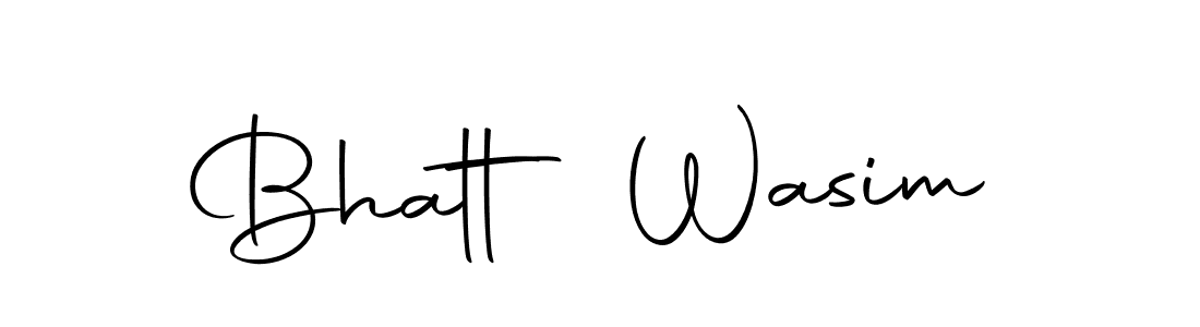 How to make Bhatt Wasim name signature. Use Autography-DOLnW style for creating short signs online. This is the latest handwritten sign. Bhatt Wasim signature style 10 images and pictures png