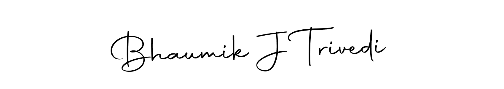 It looks lik you need a new signature style for name Bhaumik J Trivedi. Design unique handwritten (Autography-DOLnW) signature with our free signature maker in just a few clicks. Bhaumik J Trivedi signature style 10 images and pictures png