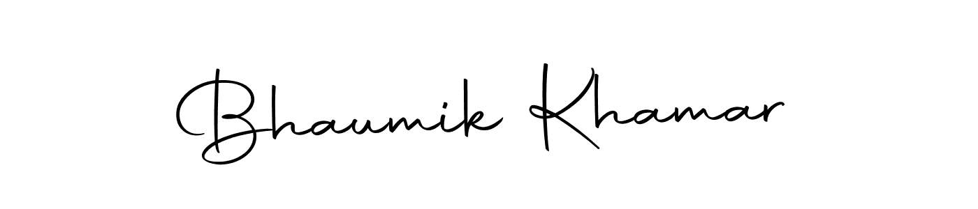 Bhaumik Khamar stylish signature style. Best Handwritten Sign (Autography-DOLnW) for my name. Handwritten Signature Collection Ideas for my name Bhaumik Khamar. Bhaumik Khamar signature style 10 images and pictures png