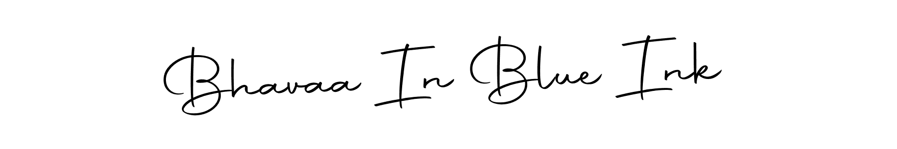 Use a signature maker to create a handwritten signature online. With this signature software, you can design (Autography-DOLnW) your own signature for name Bhavaa In Blue Ink. Bhavaa In Blue Ink signature style 10 images and pictures png
