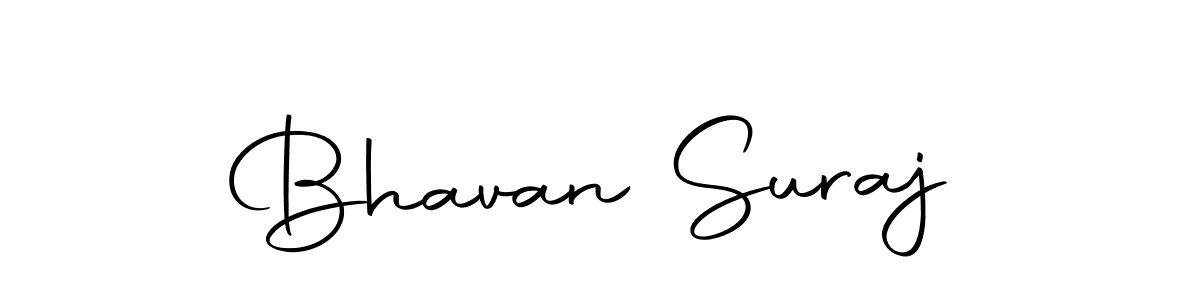 Create a beautiful signature design for name Bhavan Suraj. With this signature (Autography-DOLnW) fonts, you can make a handwritten signature for free. Bhavan Suraj signature style 10 images and pictures png