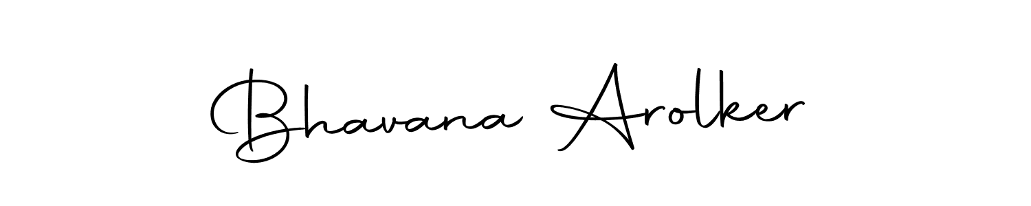The best way (Autography-DOLnW) to make a short signature is to pick only two or three words in your name. The name Bhavana Arolker include a total of six letters. For converting this name. Bhavana Arolker signature style 10 images and pictures png