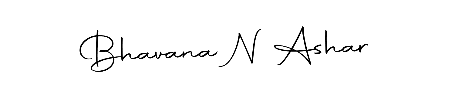 Also we have Bhavana N Ashar name is the best signature style. Create professional handwritten signature collection using Autography-DOLnW autograph style. Bhavana N Ashar signature style 10 images and pictures png