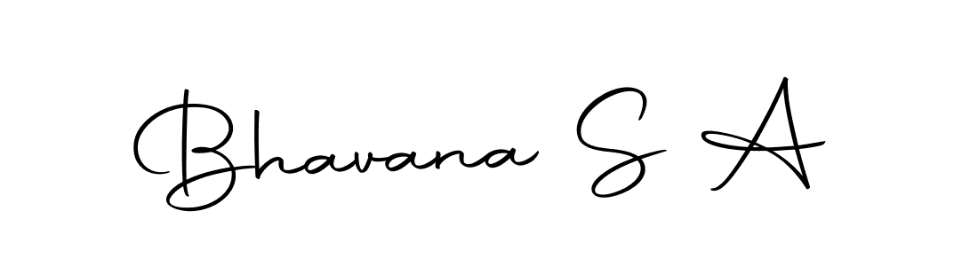 Design your own signature with our free online signature maker. With this signature software, you can create a handwritten (Autography-DOLnW) signature for name Bhavana S A. Bhavana S A signature style 10 images and pictures png