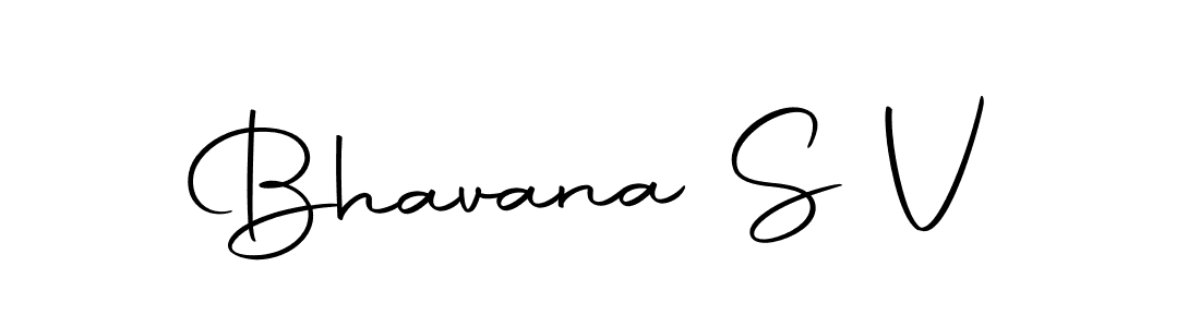 Make a beautiful signature design for name Bhavana S V. Use this online signature maker to create a handwritten signature for free. Bhavana S V signature style 10 images and pictures png