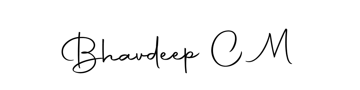 How to make Bhavdeep C M signature? Autography-DOLnW is a professional autograph style. Create handwritten signature for Bhavdeep C M name. Bhavdeep C M signature style 10 images and pictures png
