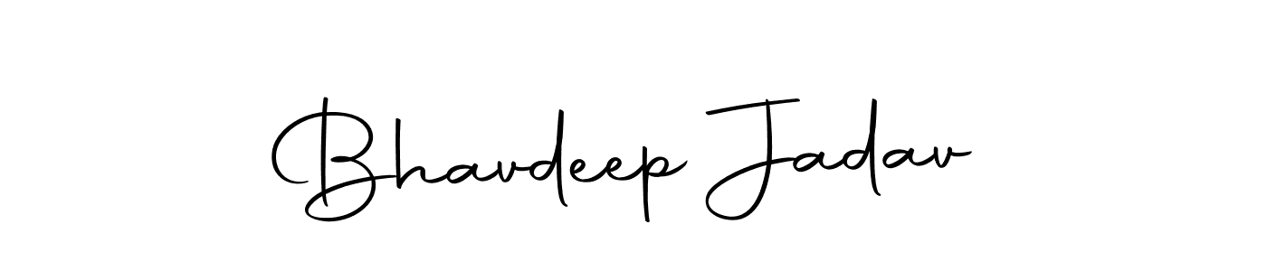 How to make Bhavdeep Jadav name signature. Use Autography-DOLnW style for creating short signs online. This is the latest handwritten sign. Bhavdeep Jadav signature style 10 images and pictures png