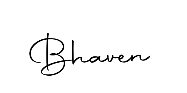 Design your own signature with our free online signature maker. With this signature software, you can create a handwritten (Autography-DOLnW) signature for name Bhaven. Bhaven signature style 10 images and pictures png