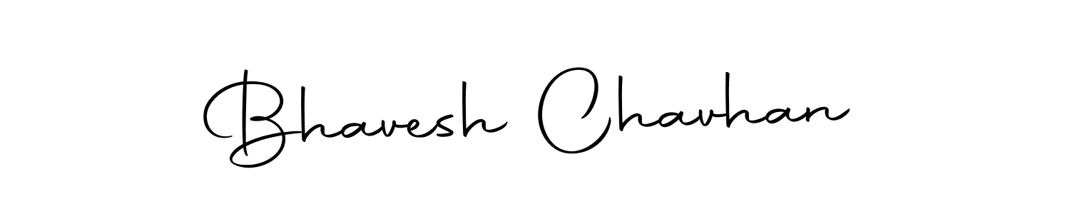 How to make Bhavesh Chavhan name signature. Use Autography-DOLnW style for creating short signs online. This is the latest handwritten sign. Bhavesh Chavhan signature style 10 images and pictures png