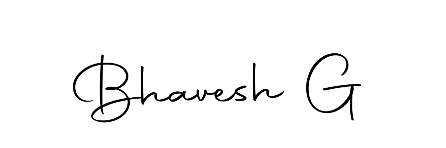 How to make Bhavesh G name signature. Use Autography-DOLnW style for creating short signs online. This is the latest handwritten sign. Bhavesh G signature style 10 images and pictures png