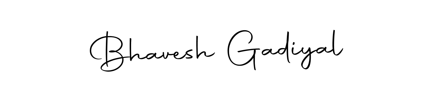 Use a signature maker to create a handwritten signature online. With this signature software, you can design (Autography-DOLnW) your own signature for name Bhavesh Gadiyal. Bhavesh Gadiyal signature style 10 images and pictures png