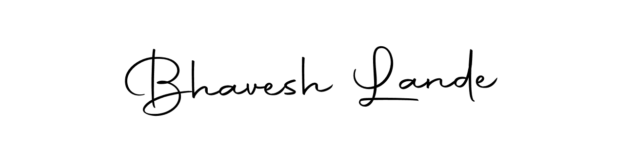 Make a beautiful signature design for name Bhavesh Lande. Use this online signature maker to create a handwritten signature for free. Bhavesh Lande signature style 10 images and pictures png