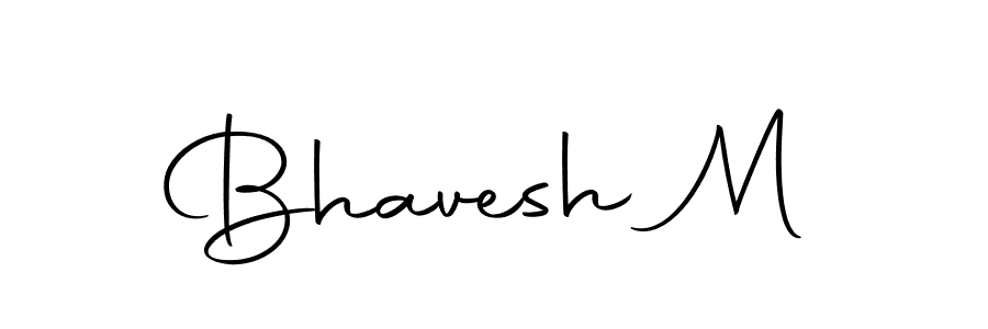 Design your own signature with our free online signature maker. With this signature software, you can create a handwritten (Autography-DOLnW) signature for name Bhavesh M. Bhavesh M signature style 10 images and pictures png