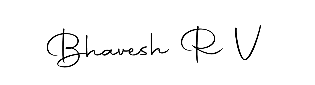 Create a beautiful signature design for name Bhavesh R V. With this signature (Autography-DOLnW) fonts, you can make a handwritten signature for free. Bhavesh R V signature style 10 images and pictures png