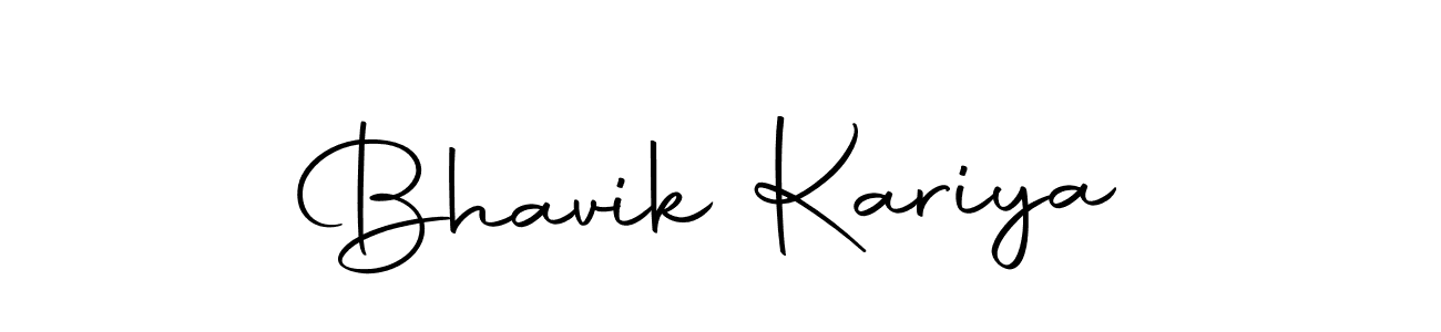 Also we have Bhavik Kariya name is the best signature style. Create professional handwritten signature collection using Autography-DOLnW autograph style. Bhavik Kariya signature style 10 images and pictures png