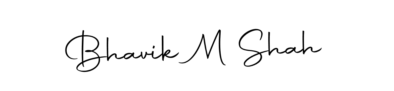 Create a beautiful signature design for name Bhavik M Shah. With this signature (Autography-DOLnW) fonts, you can make a handwritten signature for free. Bhavik M Shah signature style 10 images and pictures png