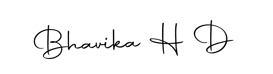 Design your own signature with our free online signature maker. With this signature software, you can create a handwritten (Autography-DOLnW) signature for name Bhavika H D. Bhavika H D signature style 10 images and pictures png