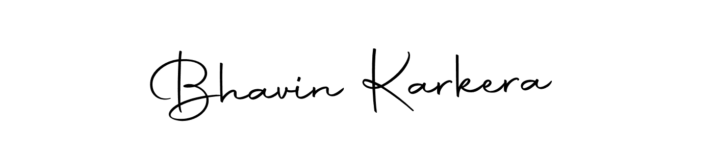 Create a beautiful signature design for name Bhavin Karkera. With this signature (Autography-DOLnW) fonts, you can make a handwritten signature for free. Bhavin Karkera signature style 10 images and pictures png