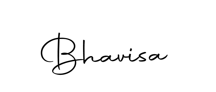 Use a signature maker to create a handwritten signature online. With this signature software, you can design (Autography-DOLnW) your own signature for name Bhavisa. Bhavisa signature style 10 images and pictures png