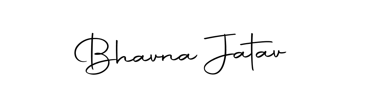 How to make Bhavna Jatav name signature. Use Autography-DOLnW style for creating short signs online. This is the latest handwritten sign. Bhavna Jatav signature style 10 images and pictures png
