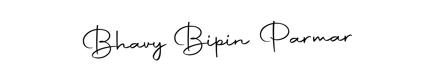 Create a beautiful signature design for name Bhavy Bipin Parmar. With this signature (Autography-DOLnW) fonts, you can make a handwritten signature for free. Bhavy Bipin Parmar signature style 10 images and pictures png