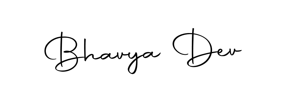 Also we have Bhavya Dev name is the best signature style. Create professional handwritten signature collection using Autography-DOLnW autograph style. Bhavya Dev signature style 10 images and pictures png