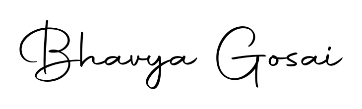 Similarly Autography-DOLnW is the best handwritten signature design. Signature creator online. You can use it as an online autograph creator for name Bhavya Gosai. Bhavya Gosai signature style 10 images and pictures png