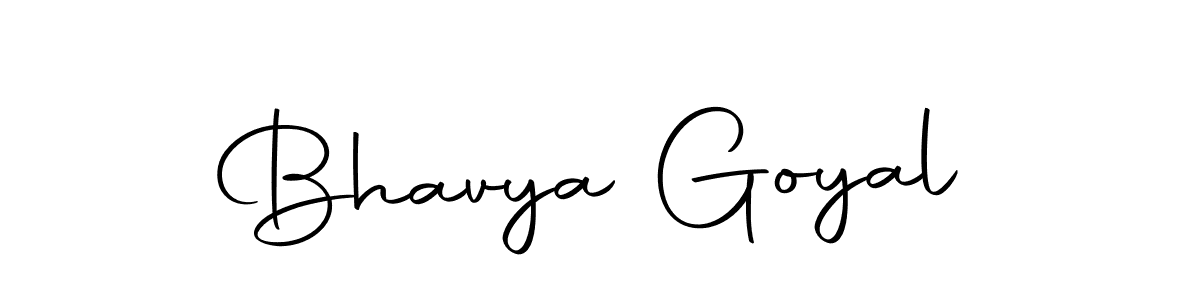 How to make Bhavya Goyal name signature. Use Autography-DOLnW style for creating short signs online. This is the latest handwritten sign. Bhavya Goyal signature style 10 images and pictures png