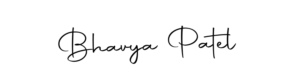 Design your own signature with our free online signature maker. With this signature software, you can create a handwritten (Autography-DOLnW) signature for name Bhavya Patel. Bhavya Patel signature style 10 images and pictures png