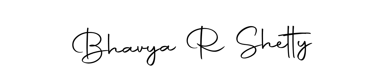 How to make Bhavya R Shetty name signature. Use Autography-DOLnW style for creating short signs online. This is the latest handwritten sign. Bhavya R Shetty signature style 10 images and pictures png