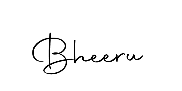 Design your own signature with our free online signature maker. With this signature software, you can create a handwritten (Autography-DOLnW) signature for name Bheeru. Bheeru signature style 10 images and pictures png