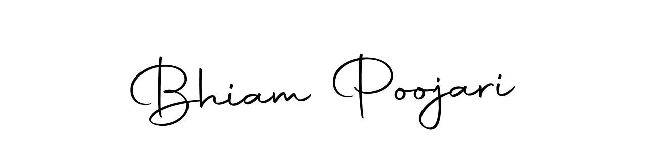 Design your own signature with our free online signature maker. With this signature software, you can create a handwritten (Autography-DOLnW) signature for name Bhiam Poojari. Bhiam Poojari signature style 10 images and pictures png