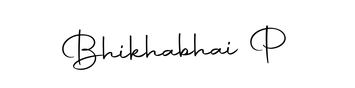 Here are the top 10 professional signature styles for the name Bhikhabhai P. These are the best autograph styles you can use for your name. Bhikhabhai P signature style 10 images and pictures png