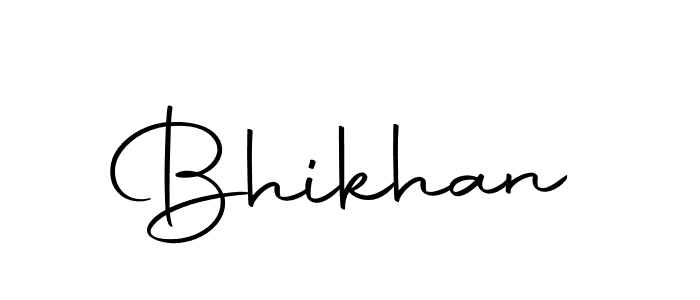 Create a beautiful signature design for name Bhikhan. With this signature (Autography-DOLnW) fonts, you can make a handwritten signature for free. Bhikhan signature style 10 images and pictures png