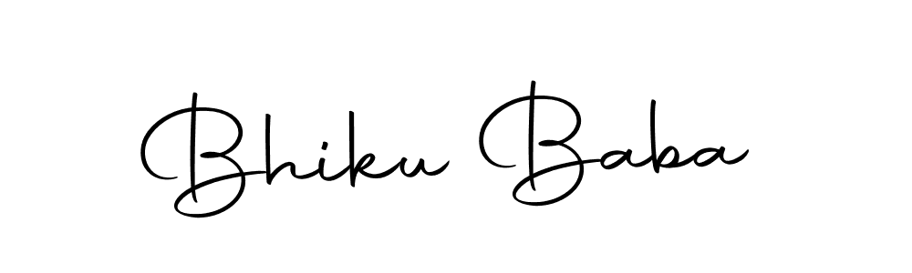 Create a beautiful signature design for name Bhiku Baba. With this signature (Autography-DOLnW) fonts, you can make a handwritten signature for free. Bhiku Baba signature style 10 images and pictures png