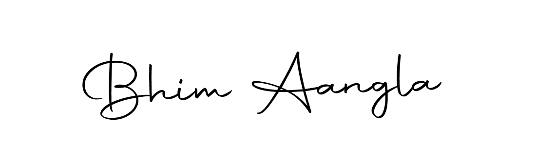 Make a beautiful signature design for name Bhim Aangla. With this signature (Autography-DOLnW) style, you can create a handwritten signature for free. Bhim Aangla signature style 10 images and pictures png