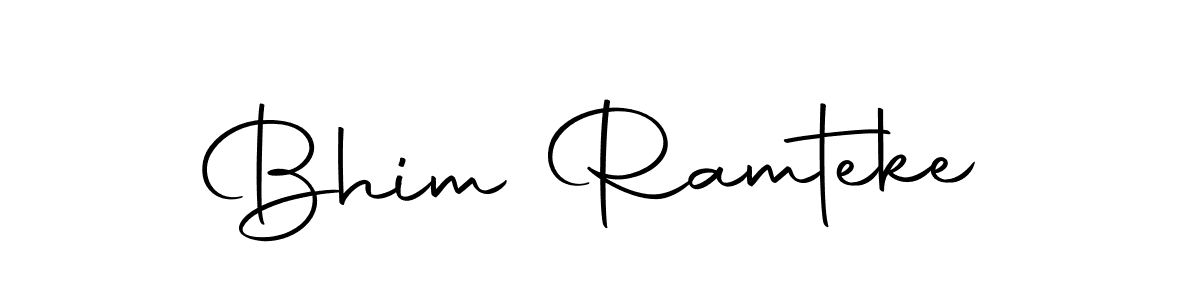 How to make Bhim Ramteke name signature. Use Autography-DOLnW style for creating short signs online. This is the latest handwritten sign. Bhim Ramteke signature style 10 images and pictures png