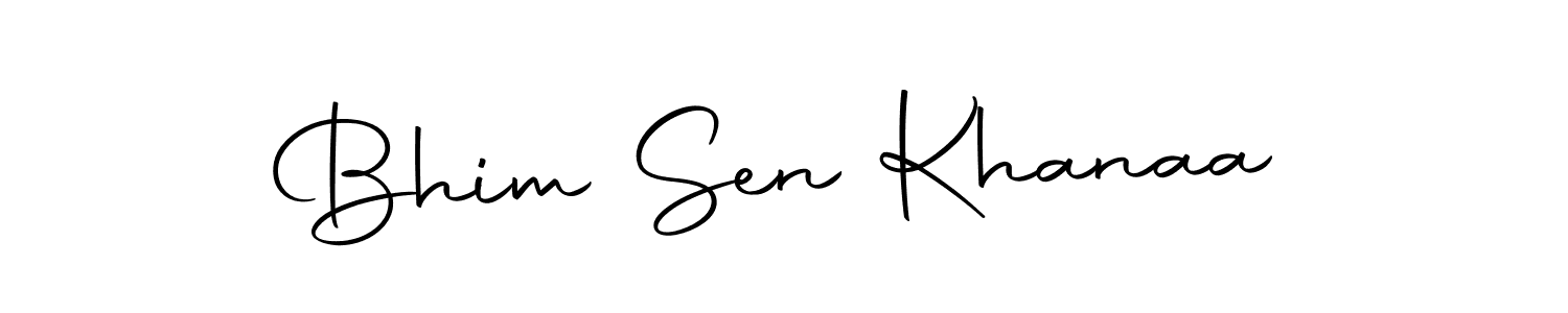 Create a beautiful signature design for name Bhim Sen Khanaa. With this signature (Autography-DOLnW) fonts, you can make a handwritten signature for free. Bhim Sen Khanaa signature style 10 images and pictures png