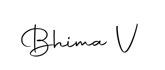 Make a beautiful signature design for name Bhima V. With this signature (Autography-DOLnW) style, you can create a handwritten signature for free. Bhima V signature style 10 images and pictures png