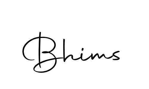 Design your own signature with our free online signature maker. With this signature software, you can create a handwritten (Autography-DOLnW) signature for name Bhims. Bhims signature style 10 images and pictures png