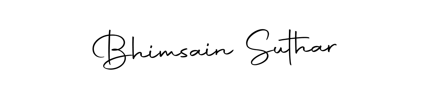 Make a beautiful signature design for name Bhimsain Suthar. Use this online signature maker to create a handwritten signature for free. Bhimsain Suthar signature style 10 images and pictures png