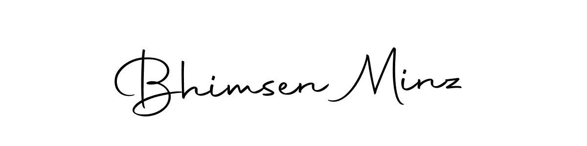 You should practise on your own different ways (Autography-DOLnW) to write your name (Bhimsen Minz) in signature. don't let someone else do it for you. Bhimsen Minz signature style 10 images and pictures png
